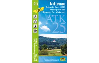 Wanderkarten Bayern Bayerische ATK25-H14, Nittenau 1:25.000 LDBV