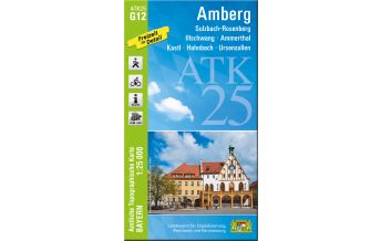 Wanderkarten Bayern Bayerische ATK25-G12, Amberg 1:25.000 LDBV