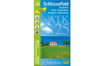 Wanderkarten Bayern Bayerische ATK25-E07, Schlüsselfeld 1:25.000 LDBV