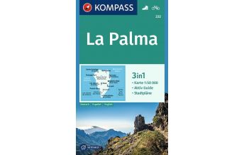 Wanderkarten Spanien Kompass-Karte 232, La Palma 1:50.000 KOMPASS freytag & berndt