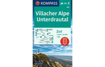 Wanderkarten Kärnten Kompass-Karte 065, Villacher Alpe, Unterdrautal 1:25.000 KOMPASS freytag & berndt