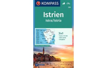 Wanderkarten Slowenien KOMPASS Wanderkarte Istrien, Istra, Istria KOMPASS freytag & berndt