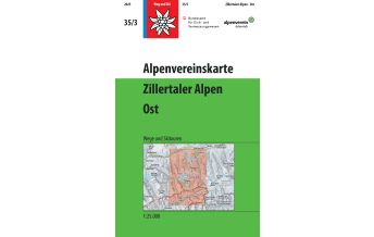 Skitourenkarten Alpenvereinskarte 35/3, Zillertaler Alpen - Ost 1:25.000 Österreichischer Alpenverein