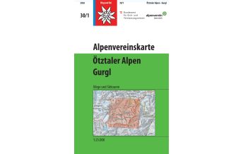 Ski Touring Maps Alpenvereinskarte 30/1, Ötztaler Alpen - Gurgl 1:25.000 Österreichischer Alpenverein