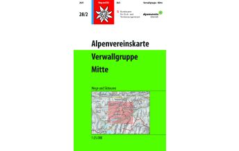 Hiking Maps Vorarlberg xxx - 0.00010395050048828Alpenvereinskarte 28/2, Verwallgruppe Mitte 1:25.000 Österreichischer Alpenverein