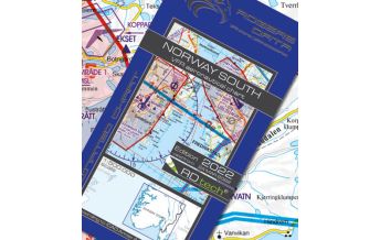 Aviation Charts VFR Luftfahrtkarte 2025 - Norway South 1:500.000 Rogers Data