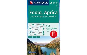 KOMPASS Wanderkarte Edolo, Aprica, Ponte di Legno, Val Camonica Kompass-Karten GmbH
