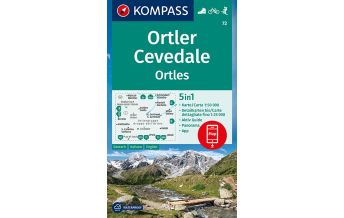 Wanderkarten Schweiz & FL Kompass-Karte 72, Ortler/Ortles, Cevedale 1:50.000 Kompass-Karten GmbH