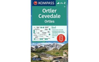 Wanderkarten Schweiz & FL Kompass-Karte 72, Ortler/Ortles, Cevedale 1:50.000 KOMPASS freytag & berndt