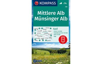 Wanderkarten Deutschland KOMPASS Wanderkarte Mittlere Alb, Münsinger Alb Kompass-Karten GmbH