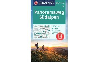 Weitwandern Kompass-Karte 218, Panoramaweg Südalpen 1:50.000 KOMPASS freytag & berndt