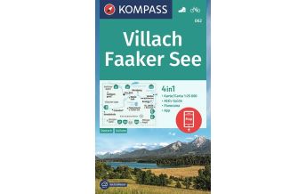 Wanderkarten Kärnten KOMPASS Wanderkarte 062 Villach, Faaker See 1:25000 KOMPASS freytag & berndt