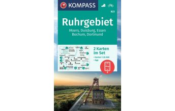 Hiking Maps Germany KOMPASS Wanderkarte 823 Ruhrgebiet Kompass-Karten GmbH