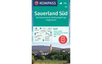 Hiking Maps Germany Kompass-Karte 842, Sauerland Süd 1:50.000 Kompass-Karten GmbH