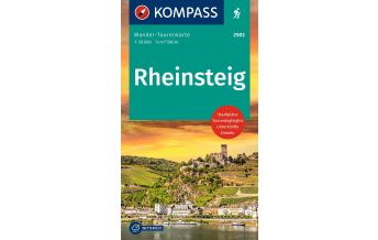 Long Distance Hiking KOMPASS Wander-Tourenkarte Rheinsteig 1:50.000 Kompass-Karten GmbH
