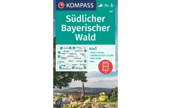 Hiking Maps Upper Austria Kompass-Karte 197, Südlicher Bayerischer Wald 1:50.000 Kompass-Karten GmbH