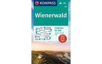 Wanderkarten Wien Kompass-Kartenset 208, Wienerwald 1:25.000 KOMPASS freytag & berndt