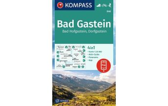 Wanderkarten Salzburg KOMPASS Wanderkarte 040 Bad Gastein, Bad Hofgastein, Dorfgastein 1:35000 KOMPASS freytag & berndt