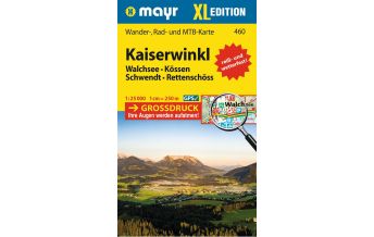 Wanderkarten Tirol Mayr-Wander-, Rad- & MTB-Karte 460, Kaiserwinkl XL 1:25.000 KOMPASS freytag & berndt