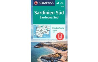 Wanderkarten Italien Kompass-Kartenset 2499, Sardinien Süd/Sardegna Sud 1:50.000 KOMPASS freytag & berndt