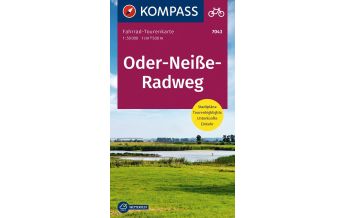 Cycling Maps KOMPASS Fahrrad-Tourenkarte Oder-Neiße-Radweg 1:50.000 Kompass-Karten GmbH