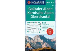 Wanderkarten Kärnten Kompass-Karte 60, Gailtaler Alpen, Karnische Alpen, Oberdrautal 1:50.000 KOMPASS freytag & berndt