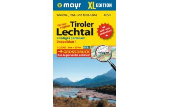 Wanderkarten Vorarlberg Mayr Wander-, Rad- und MTB-Karte XL 405, Tiroler Lechtal 1:25.000 KOMPASS freytag & berndt