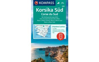 Hiking Maps France Kompass-Kartenset 2251, Korsika Süd/Corse du Sud 1:50.000 Kompass-Karten GmbH