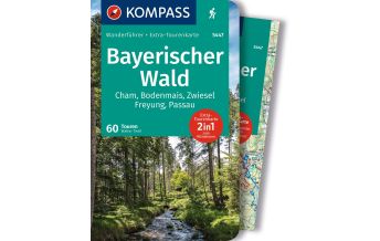 Hiking Maps KOMPASS Wanderführer Bayerischer Wald, Cham, Bodenmais, Zwiesel, Freyung, Passau, 60 Touren Kompass-Karten GmbH