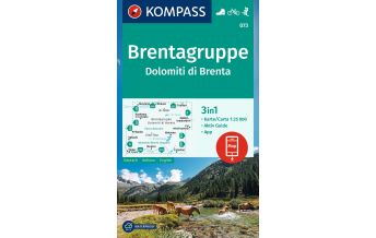 Hiking Maps Italy Kompass-Karte 073, Brentagruppe/Dolomiti di Brenta 1:25.000 Kompass-Karten GmbH