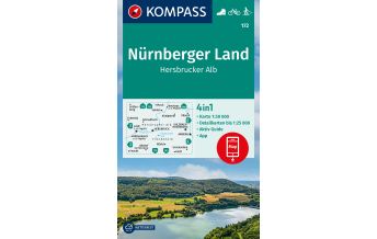Wanderkarten Bayern Kompass-Karte 172, Nürnberger Land, Hersbrucker Alb 1:50.000 Kompass-Karten GmbH