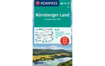 Wanderkarten Bayern Kompass-Karte 172, Nürnberger Land, Hersbrucker Alb 1:50.000 KOMPASS freytag & berndt