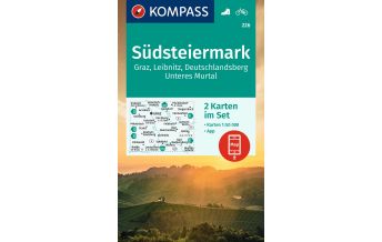 Hiking Maps Styria Kompass-Kartenset 226, Südsteiermark 1:50.000 Kompass-Karten GmbH