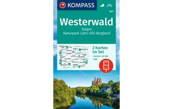 Wanderkarten Deutschland Kompass-Kartenset 847, Westerwald 1:50.000 KOMPASS freytag & berndt