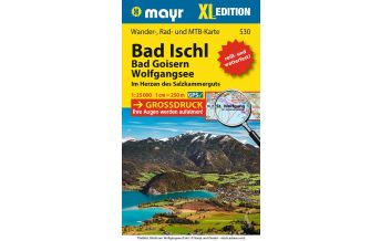 Hiking Maps Salzburg Mayr Wander-, Rad- und MTB-Karte 530, Bad Ischl, Bad Goisern, Wolfgangsee XL 1:25.000 Mayr Verlag