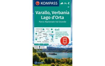 Hiking Maps Italy Kompass-Karte 97, Varallo, Verbania, Lago d'Orta 1:50.000 Kompass-Karten GmbH