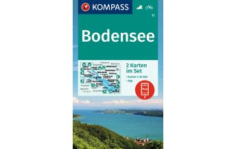 Hiking Maps North Switzerland Kompass-Kartenset 11, Bodensee 1:35.000 Kompass-Karten GmbH