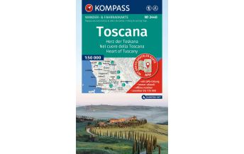 KOMPASS Wanderkarten-Set 2440 Toscana, Herz der Toskana, Nel cuore della Toscana, Heart of Tuscany (4 Karten) 1:50.000 KOMPASS freytag & berndt
