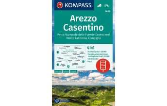 Wanderkarten Apennin Kompass-Karte 2459, Arezzo, Casentino 1:50.000 KOMPASS freytag & berndt