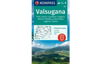 Hiking Maps Italy Kompass-Kartenset 656, Valsugana 1:25.000 Kompass-Karten GmbH