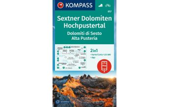 Wanderkarten Südtirol & Dolomiten Kompass-Karte 657, Sextner Dolomiten, Hochpustertal 1:25.000 KOMPASS freytag & berndt