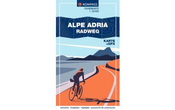Radkarten Österreich Kompass Fahrrad-Tourenkarte 7059, Alpe-Adria-Radweg 1:50.000 KOMPASS freytag & berndt