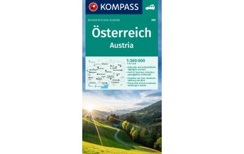 Straßenkarten KOMPASS Autokarte Österreich 1:300.000 Kompass-Karten GmbH