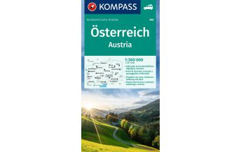 Road Maps KOMPASS Autokarte Österreich 1:300.000 Kompass-Karten GmbH
