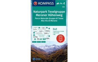 Wanderkarten Südtirol & Dolomiten Kompass-Karte 043, Naturpark Texelgruppe, Meraner Höhenweg 1:25.000 KOMPASS freytag & berndt