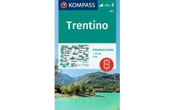 Wanderkarten Südtirol & Dolomiten Kompass-Kartenset 683, Trentino 1:50.000 KOMPASS freytag & berndt