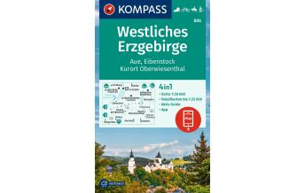 Wanderkarten Tschechien Kompass-Karte 806, Westliches Erzgebirge 1:50.000 KOMPASS freytag & berndt