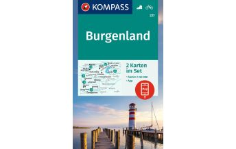 Wanderkarten Steiermark Kompass-Kartenset 227, Burgenland 1:50.000 KOMPASS freytag & berndt