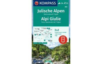 Wanderkarten Slowenien Kompass-Karte 064, Julische Alpen, Nationalpark Triglav 1:25.000 KOMPASS freytag & berndt