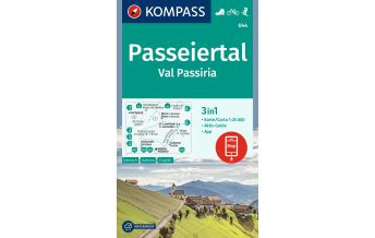 Wanderkarten Südtirol & Dolomiten Kompass-Karte 044, Passeiertal / Val Passiria 1:25.000 KOMPASS freytag & berndt